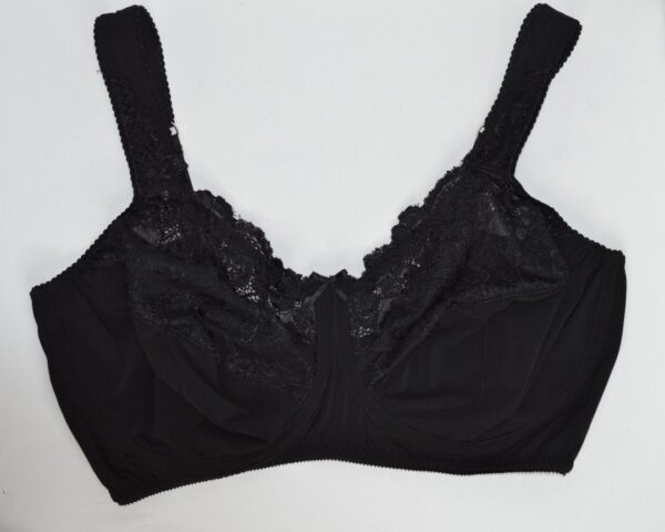 Imperfect.africa black partial lace bra