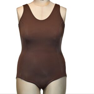 Brown one piece swimsuit