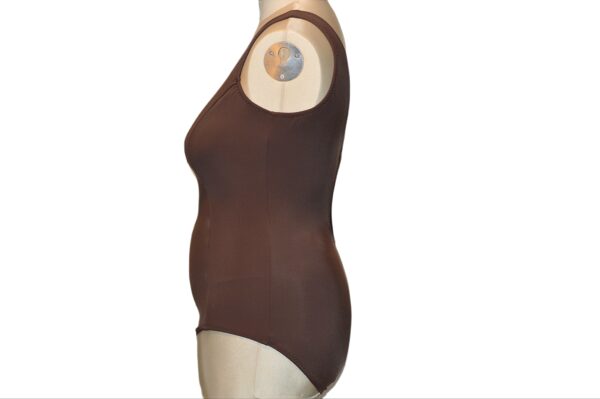 Brown one piece swimsuit