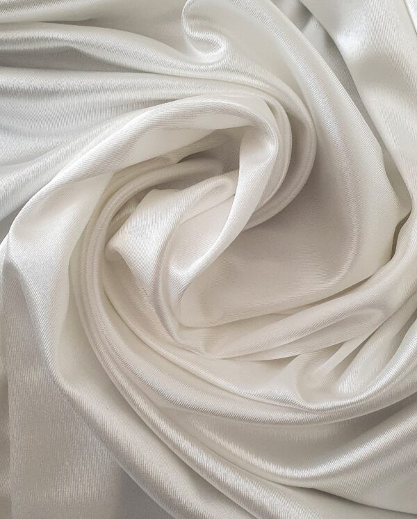 White Stretch Satin